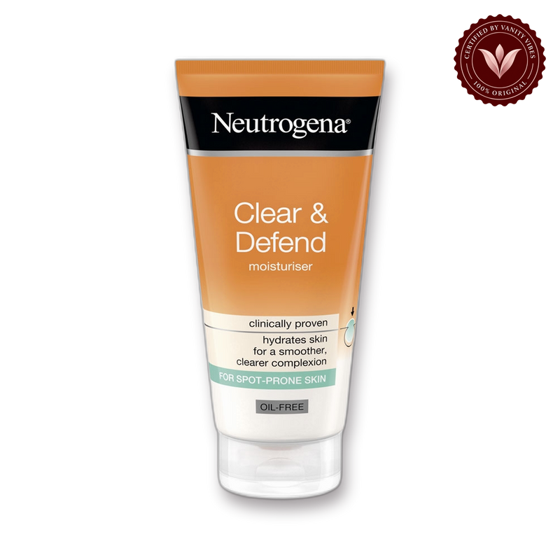 Neutrogena Neutrogena Clear & Defend Oil Free Moisturizer 150ml front product image with transparent background