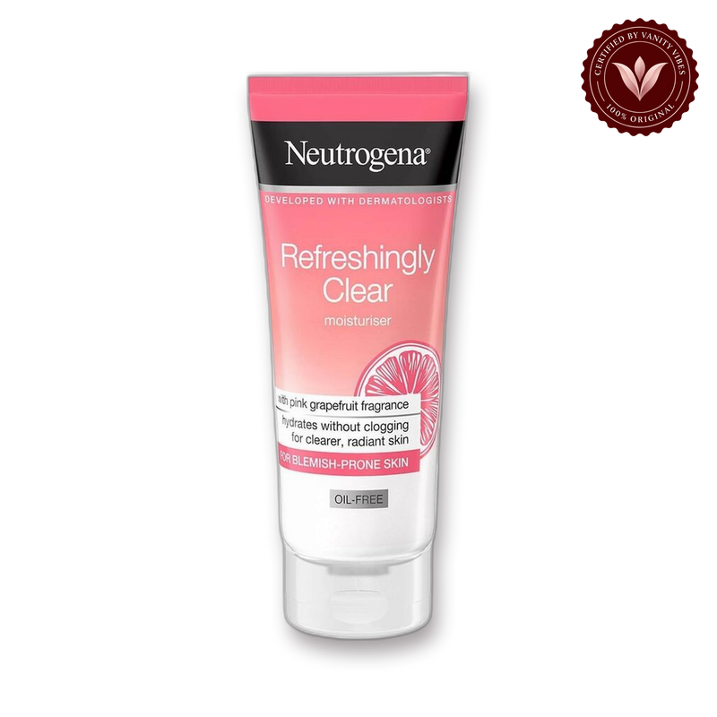 Neutrogena Neutrogena Refreshingly Clear Pink Grapefruit Oil-Free Moisturiser, 50ml front product image with transparent background