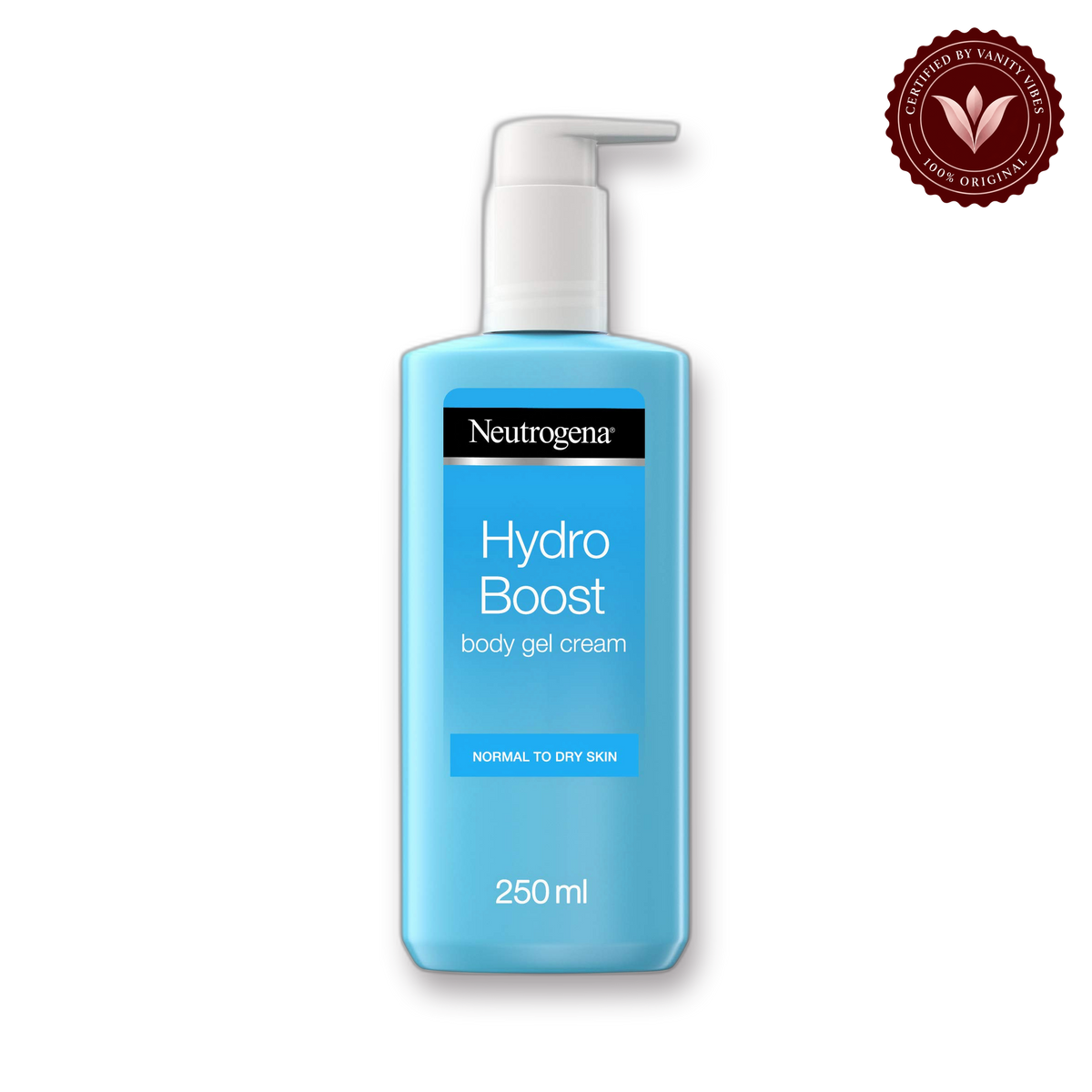 Neutrogena Neutrogena Hydro Boost Body Gel Cream for Normal Skin - 250ml front product image with transparent background