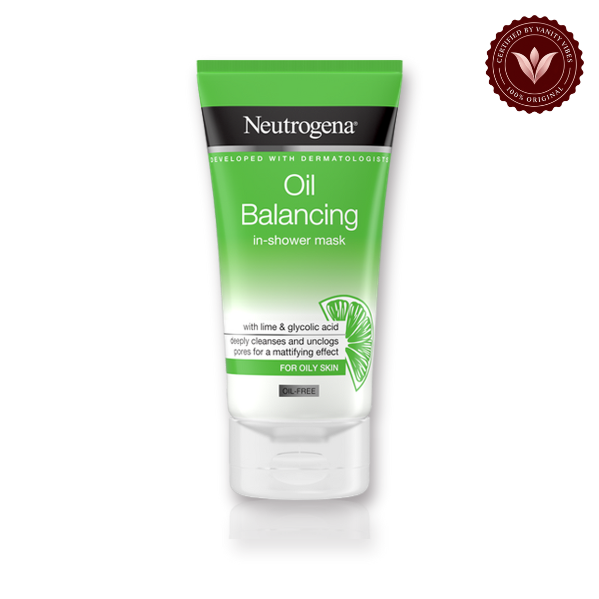 NEUTROGENA Oil Balancing In-Shower Face Mask with Lime & Glycolic Acid – front view