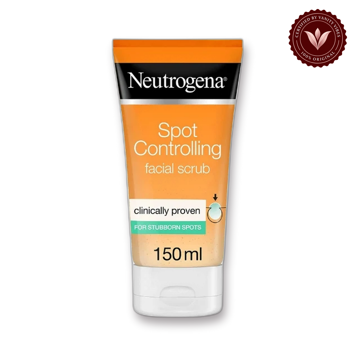 Neutrogena Neutrogena Spot Controlling Facial Scrub, For Stubborn Spots, 150ml alternate product image with transparent background