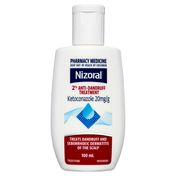 Nizoral Shampoo 2% ketoconazole 100ml bottle on white