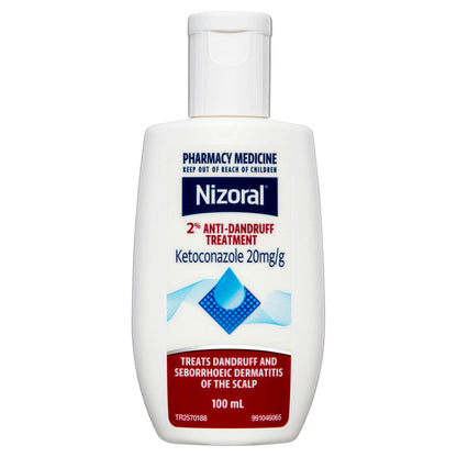 Nizoral Shampoo 2% ketoconazole 100ml bottle on white