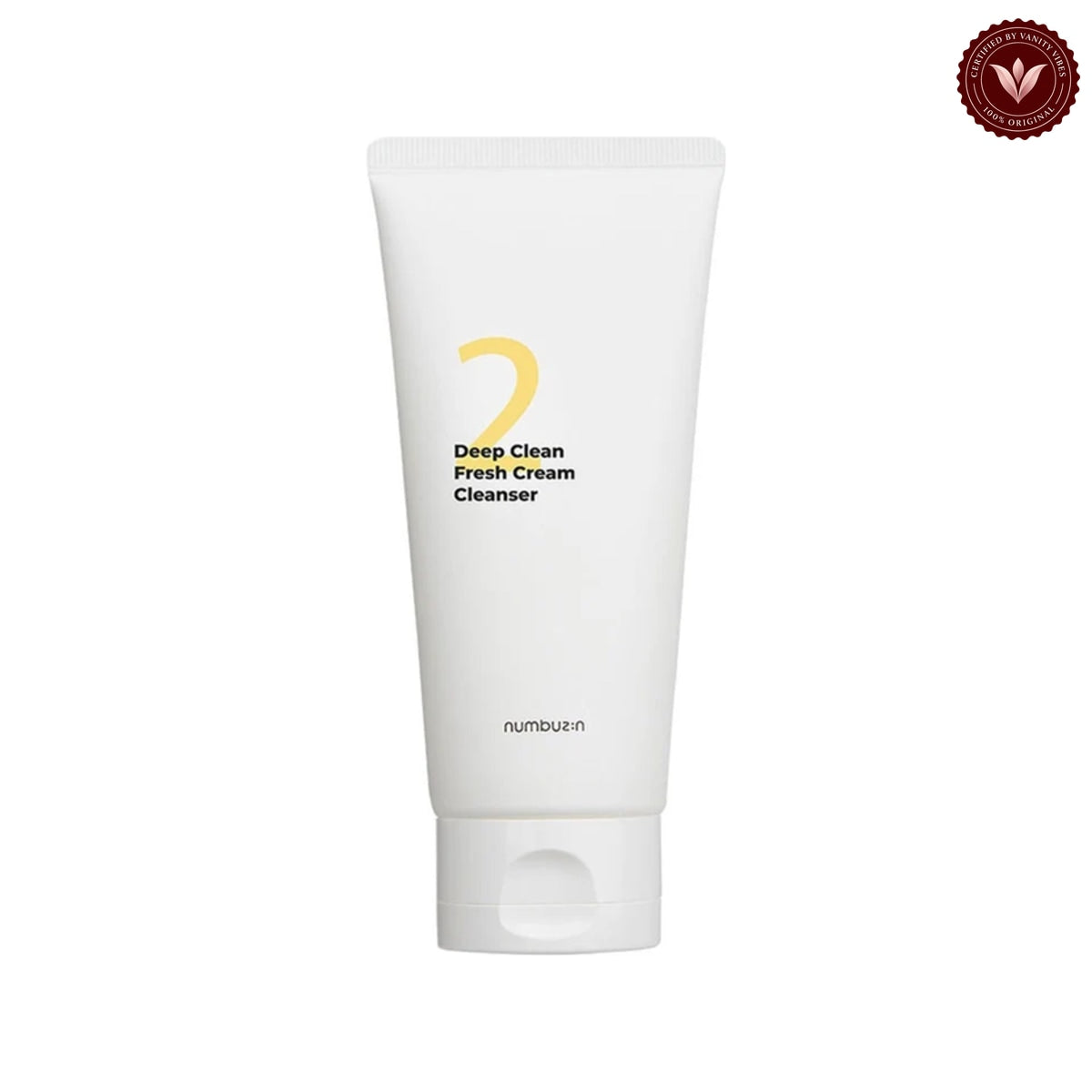 Numbuzin No.2 Deep Clean Fresh Cream Cleanser 120ml on white with the official Vanity Vibes badge