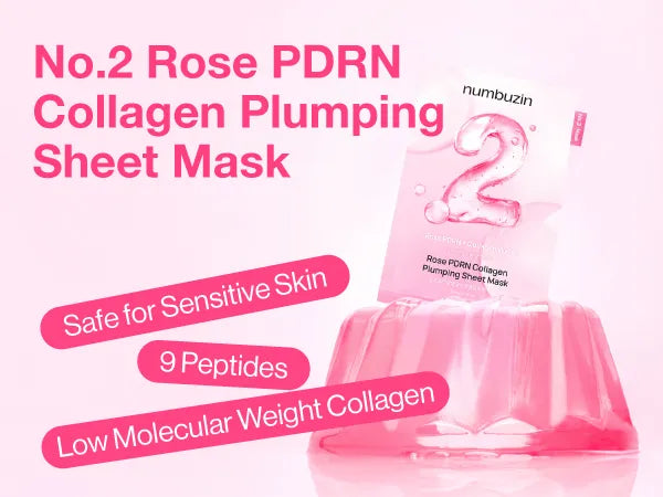 Numbuzin No.2 Rose PDRN Collagen Plumping Sheet Mask 33ml additional product image