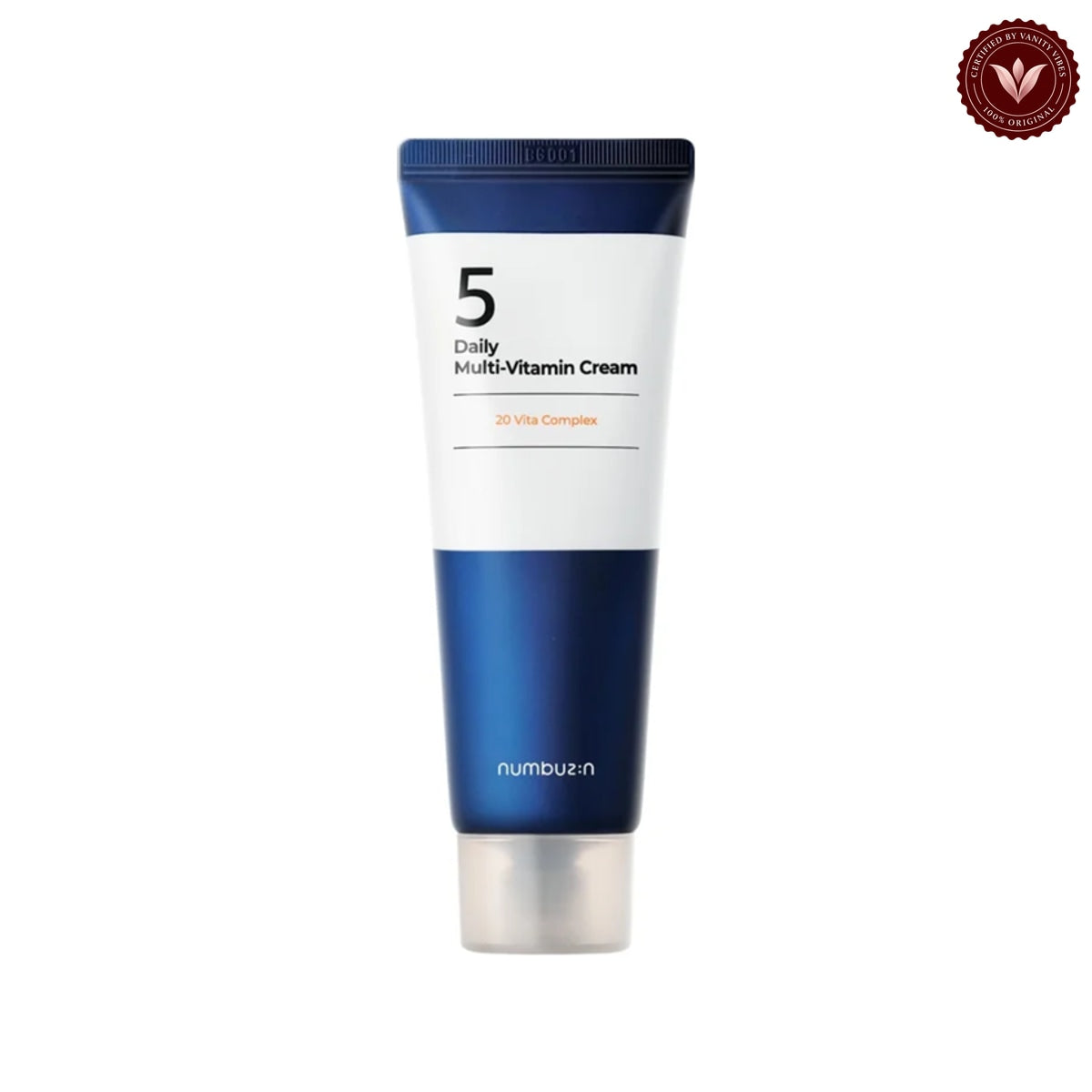 Numbuzin No.5 Daily Multi-Vitamin Cream 60ml on white with the official Vanity Vibes badge