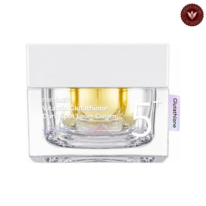 Numbuzin No.5 Vitamin Glutathione Dark Spot Laser Cream 50ml on white with the official Vanity Vibes badge