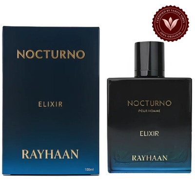 Rayhaan Nocturno Elixir bottle and box