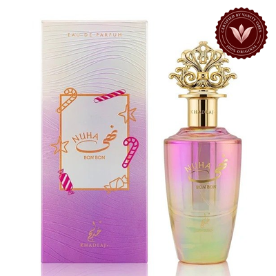 Khadlaj Nuha Bon Bon EDP 100ml bottle and box