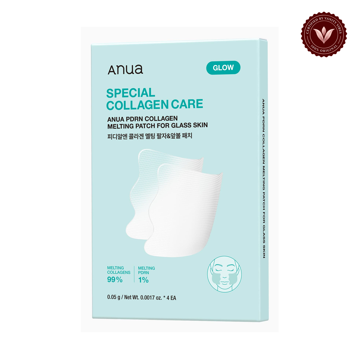 Anua PDRN Collagen Melting Patch for Glass Skin 4pcs image 1
