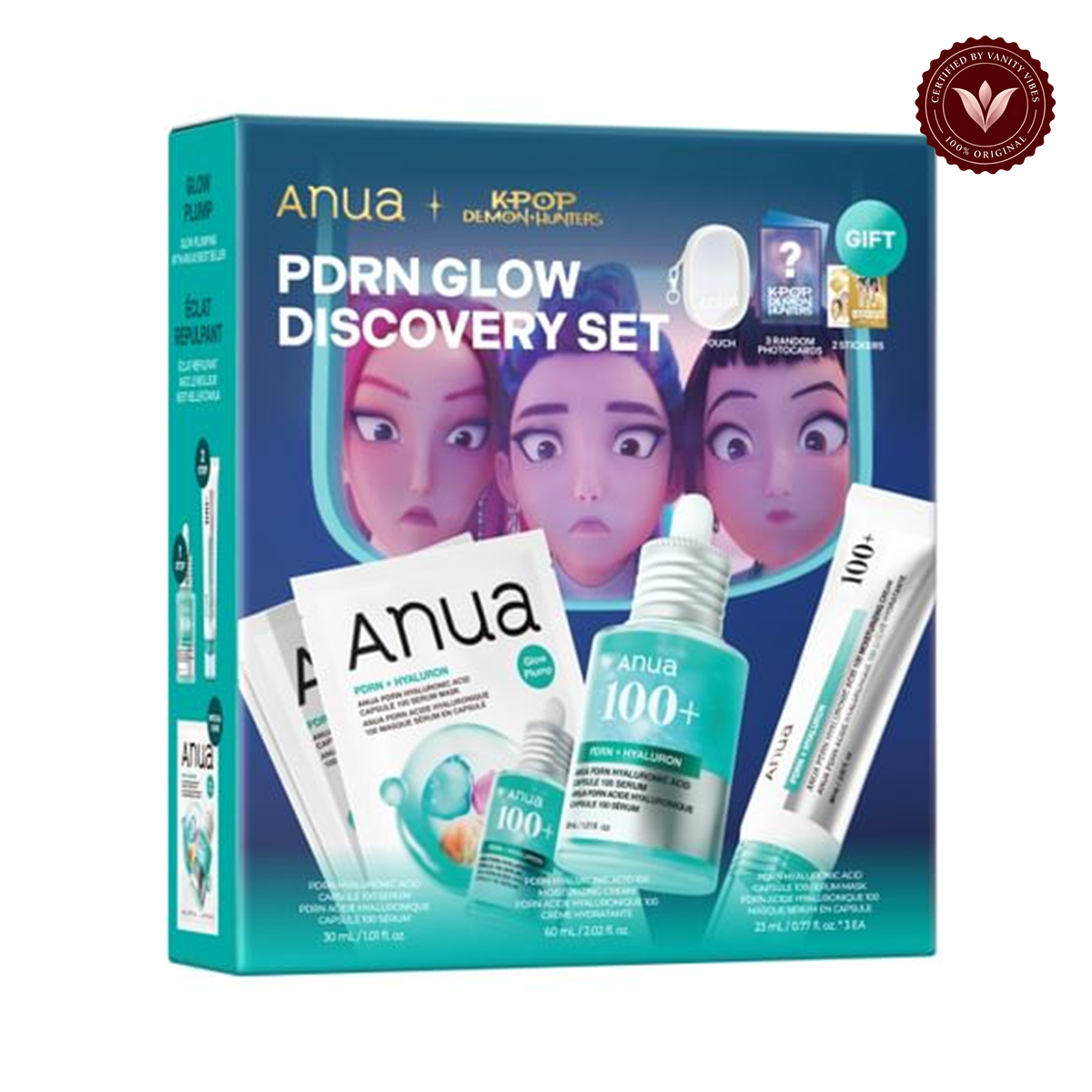 Anua Anua K-Pop Demon Hunters PDRN Glow Discovery Set — Vanity Vibes branded product photo 2