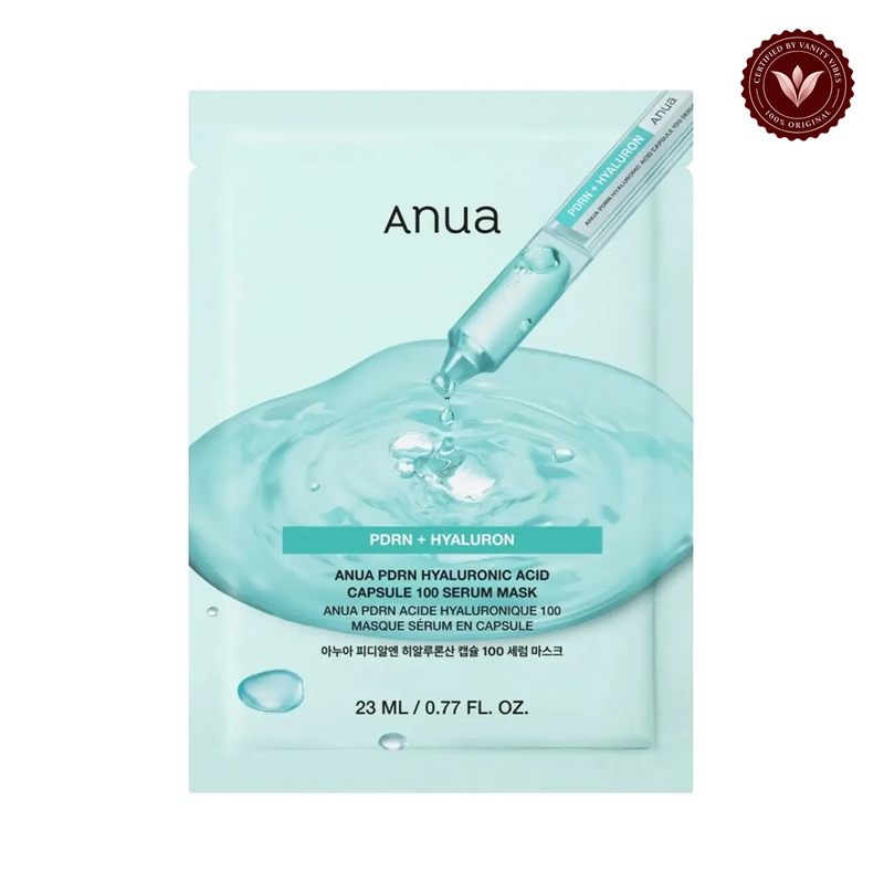 Anua Anua PDRN Hyaluronic Acid Capsule 100 Serum Mask 23ml — Vanity Vibes branded product photo 1