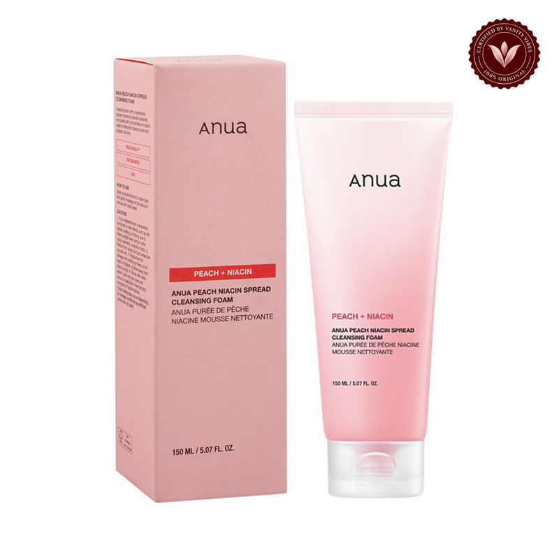 Anua Anua Peach Niacin Spread Cleansing Foam 150ml — Vanity Vibes branded product photo 2