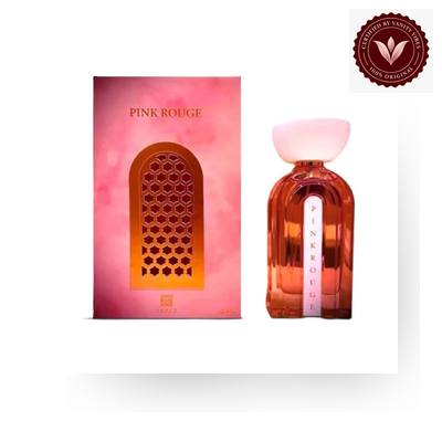 Pink Rouge by Ahmed Al Maghribi box and bottle