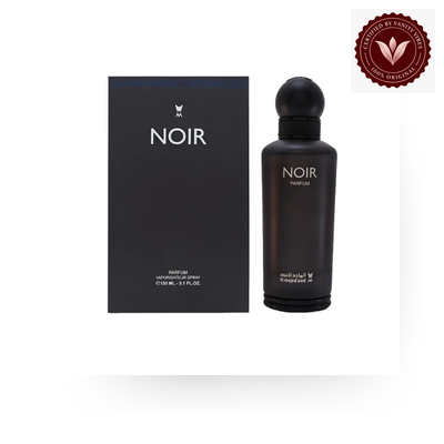 Noir by Al Majed Oud box and bottle
