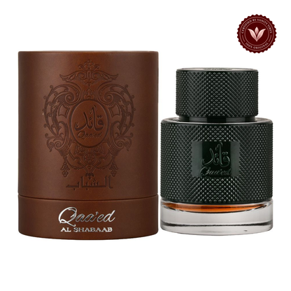 Lattafa Qaaed Al Shabaab Eau de Parfum 100ml — bottle with presentation case