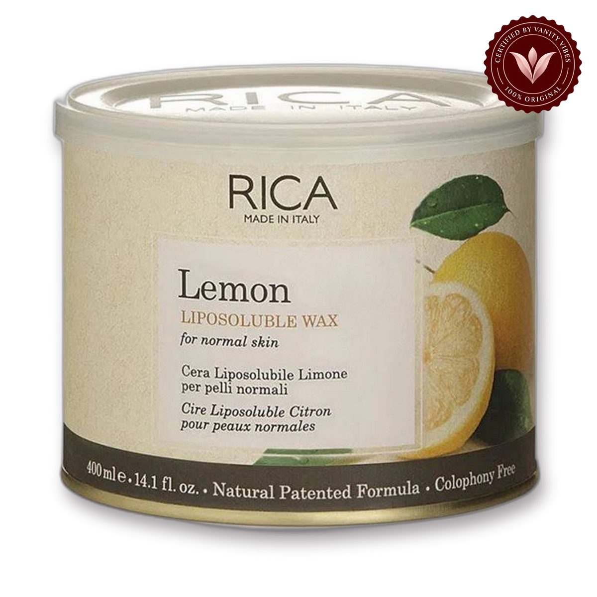 Rica Lemon Liposoluble Wax for Normal Skin — front-facing product