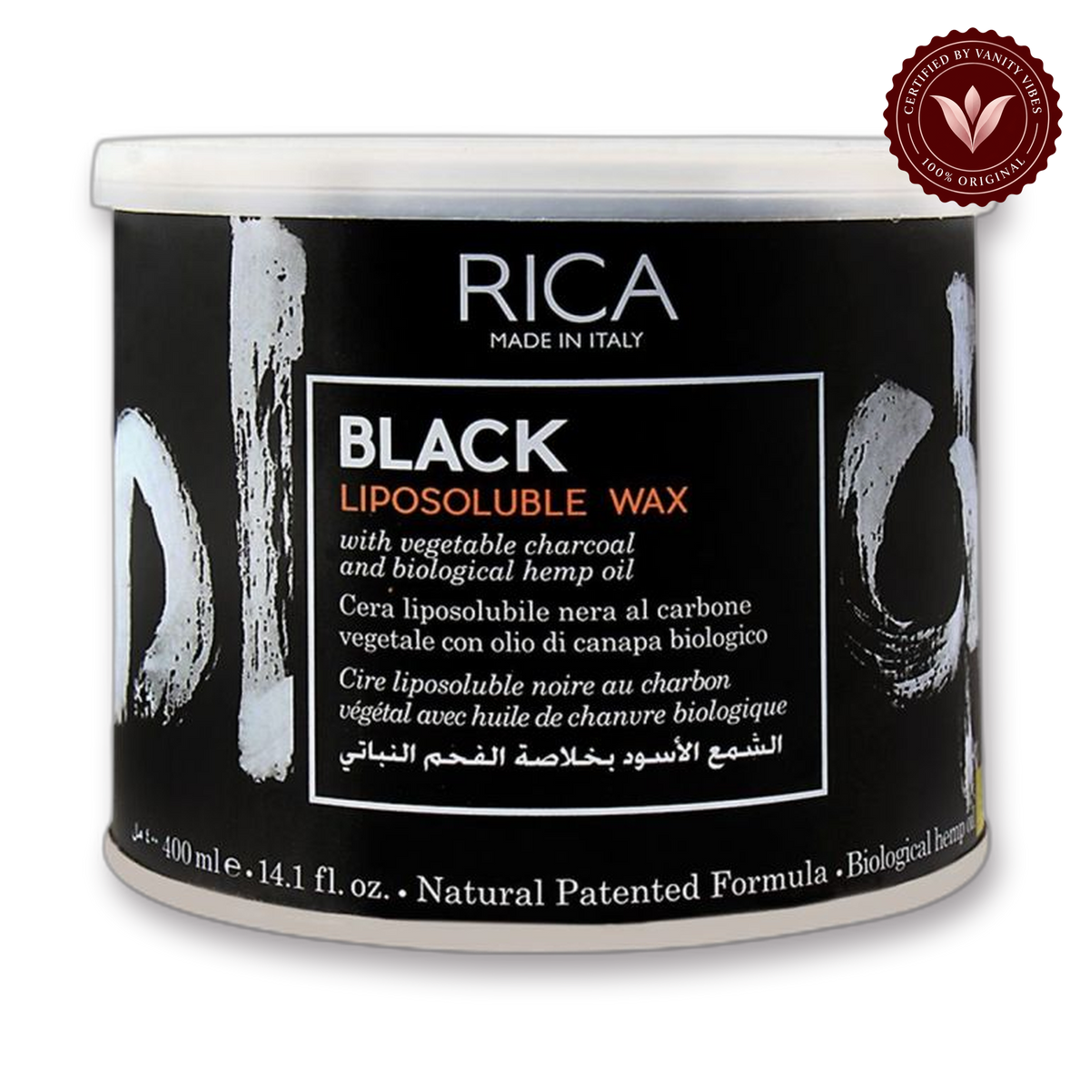 RICA Black Lipsoluble Wax For All Skin Type — alternate product image