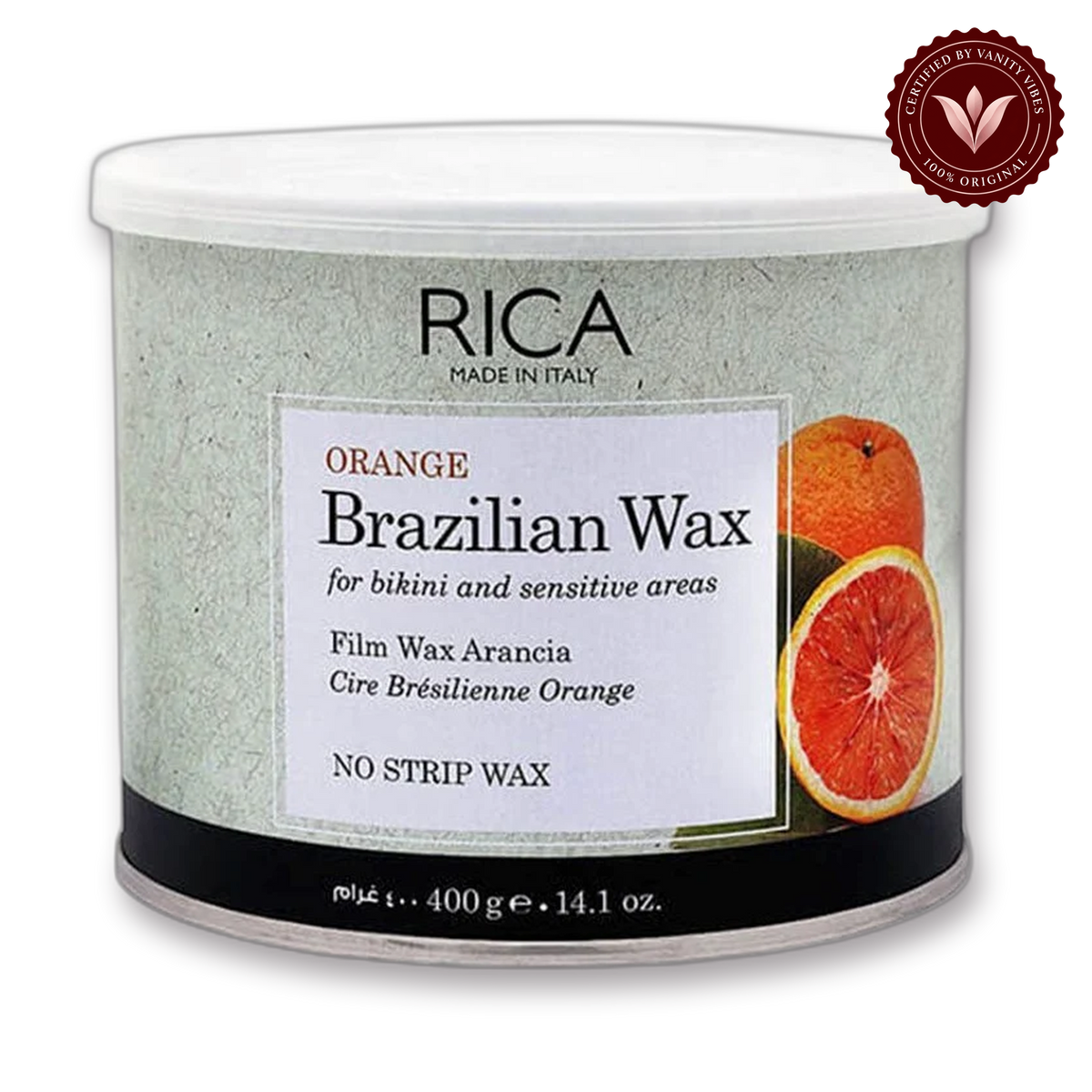 Rica Orange Brazilian Wax For Bikni and Sensitive Areas 400ml — alternate product image