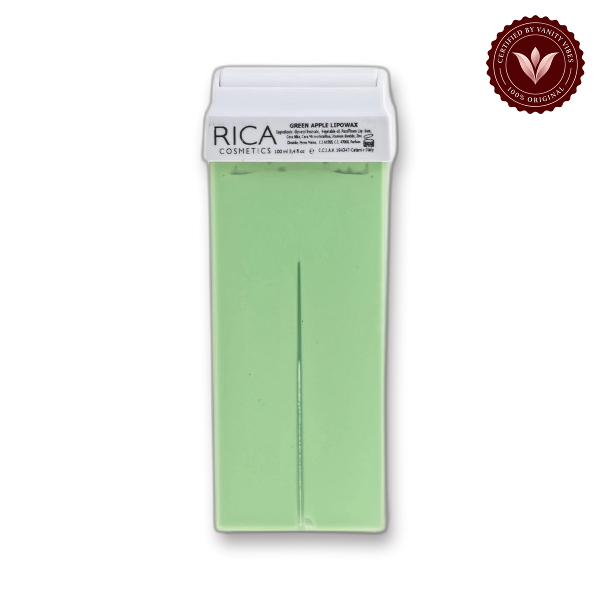 Rica Green Apple Combination Skin Roll on Wax Refill - 100 ML - front product image