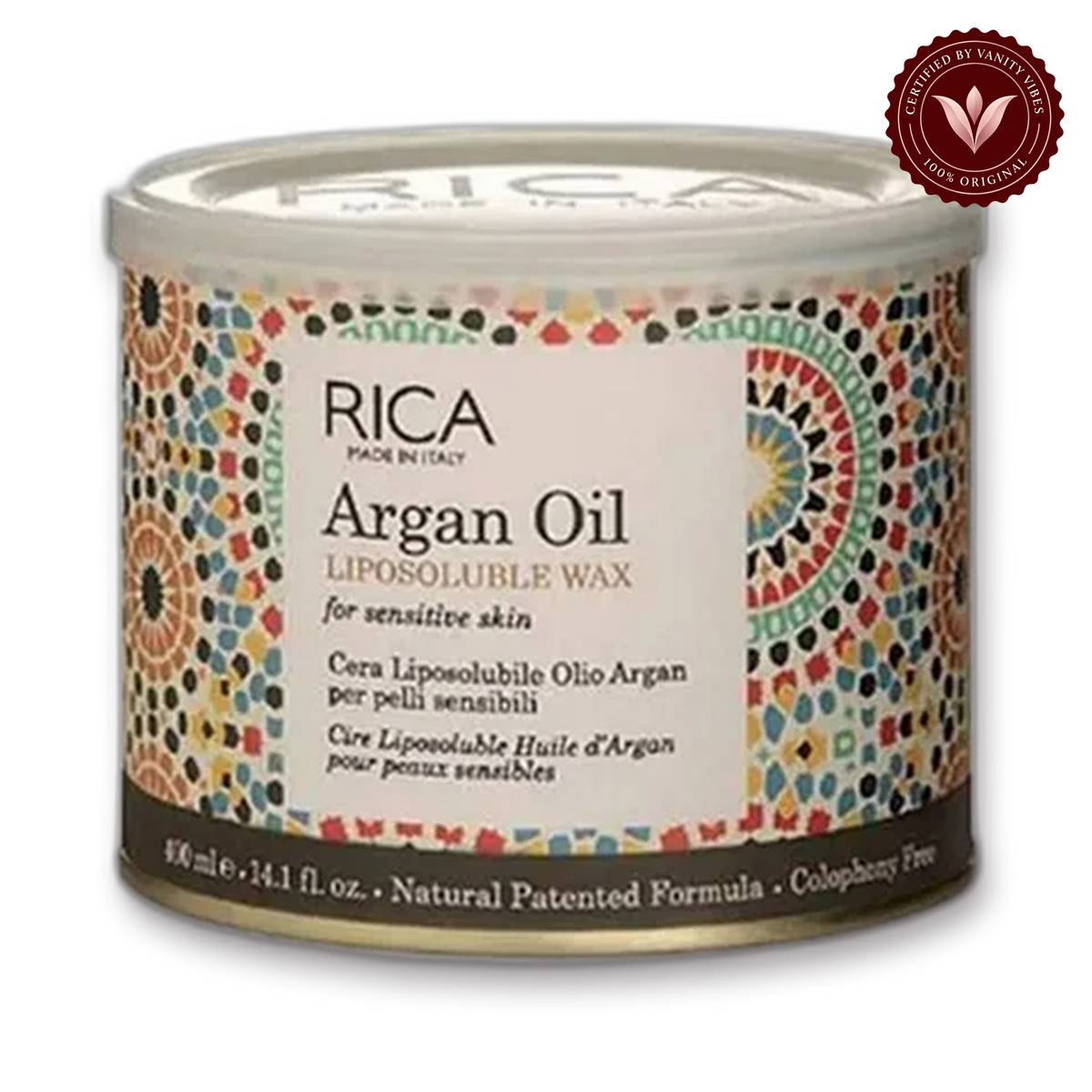 RICA Argan Oil Liposoluble Wax For Sensitive Skin — front view