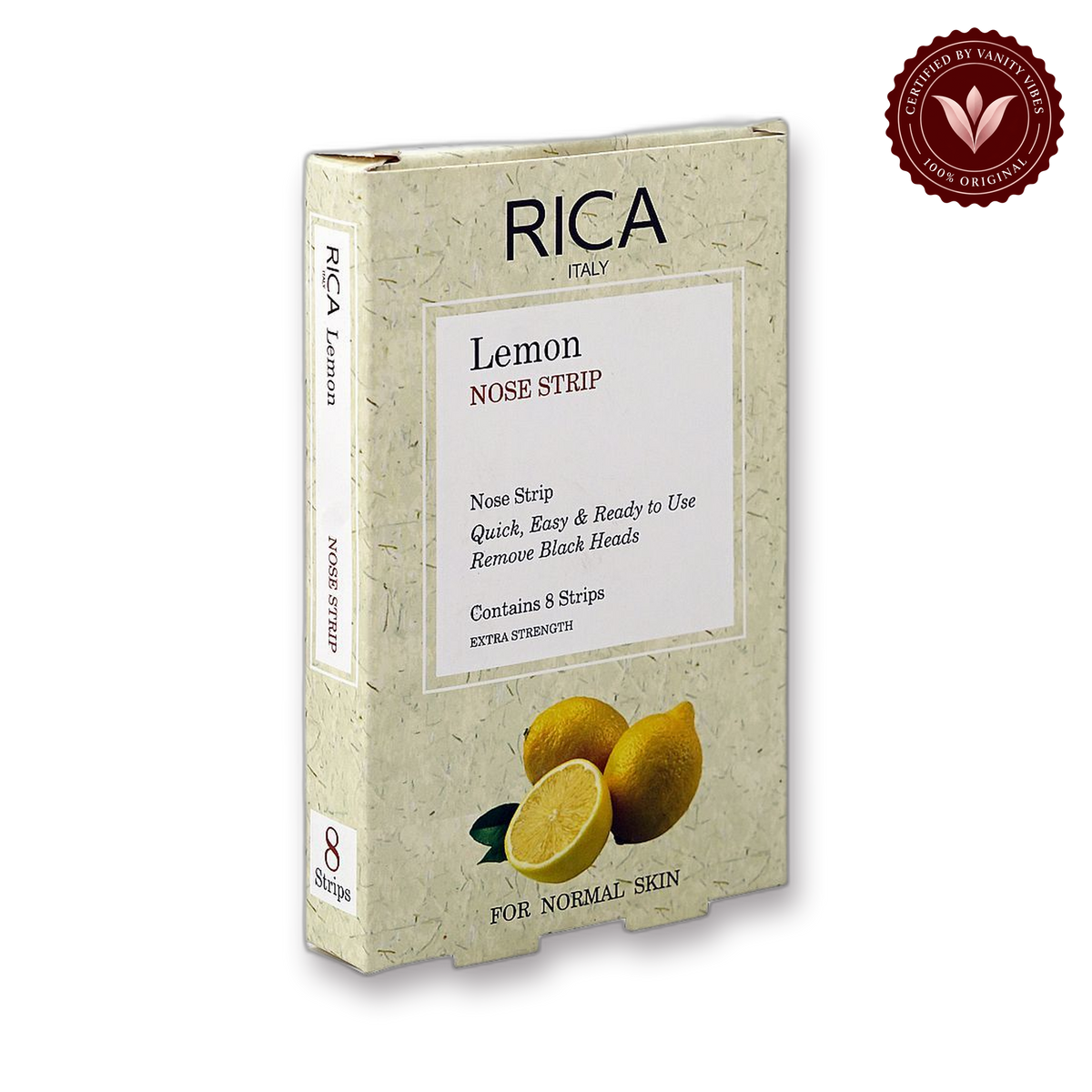 Rica Nose Strip Lemon for Normal Skin 8 Strips — secondary view