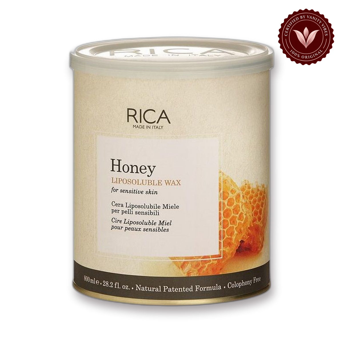 RICA Honey Liposoluble Wax For Sensitive Skin — front view
