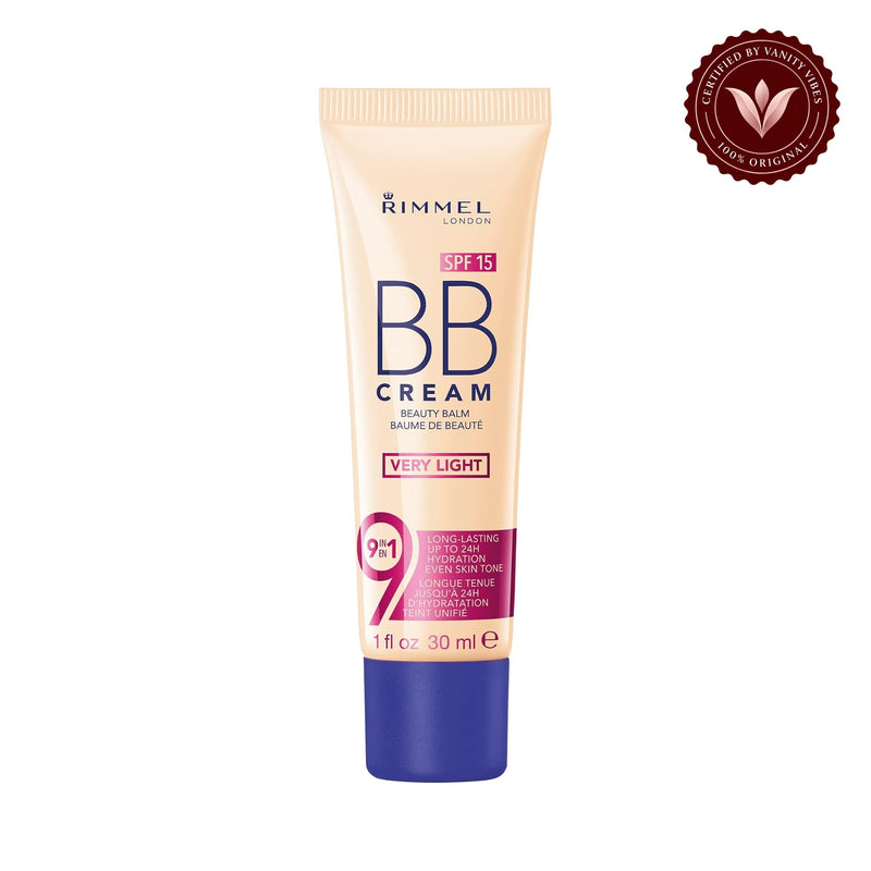 Rimmel 9 In 1 BB Cream 30ml Very Light — centered front product