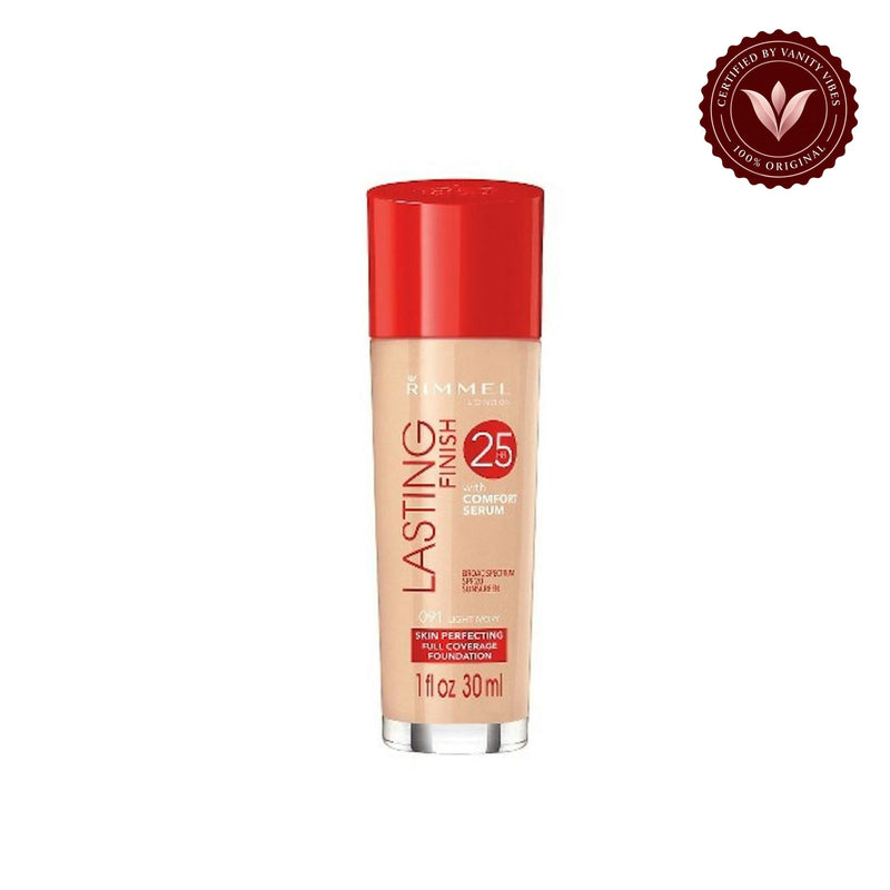 Rimmel Lasting Finish 25 Hours Foundation, Light Ivory, 091, 30 ml alternate image