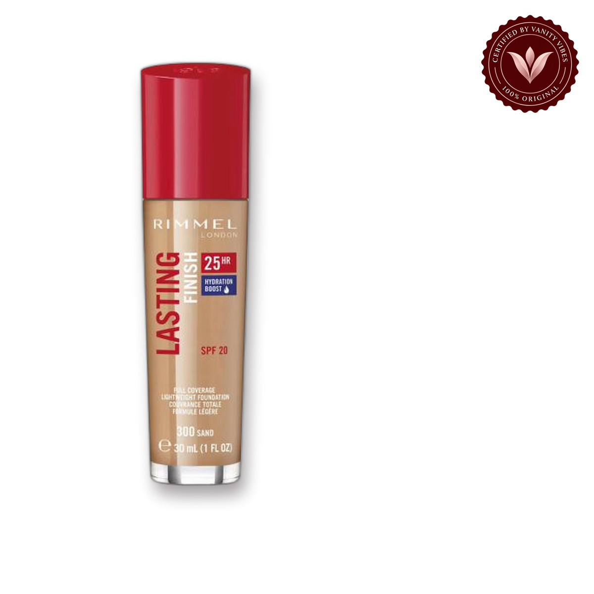 Rimmel Lasting Finish 25H Nude Foundation 300 Sand — product image 1