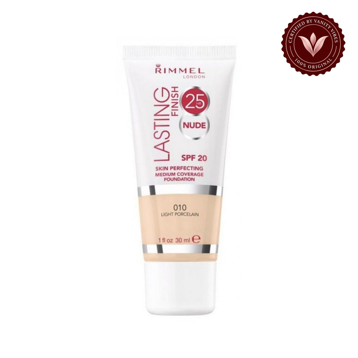 Rimmel Lasting Finish 25hr Nude Foundation 010 Light Porcelain 30ml - alternate image