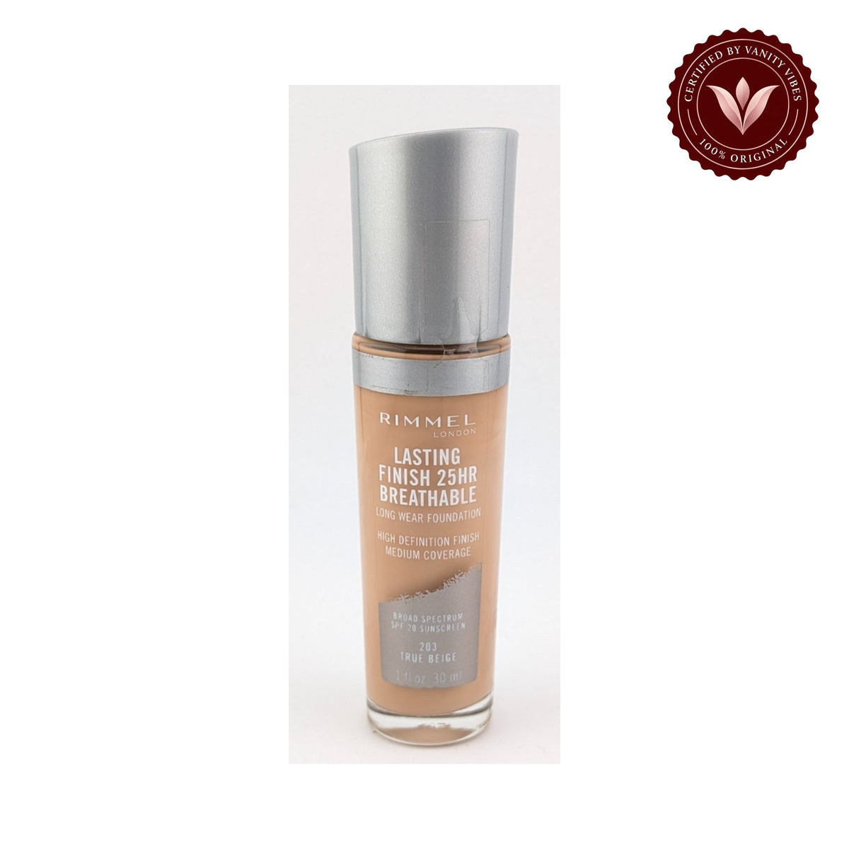 Rimmel Lasting Finish Breathable Foundation 203 True Beige - alternate image