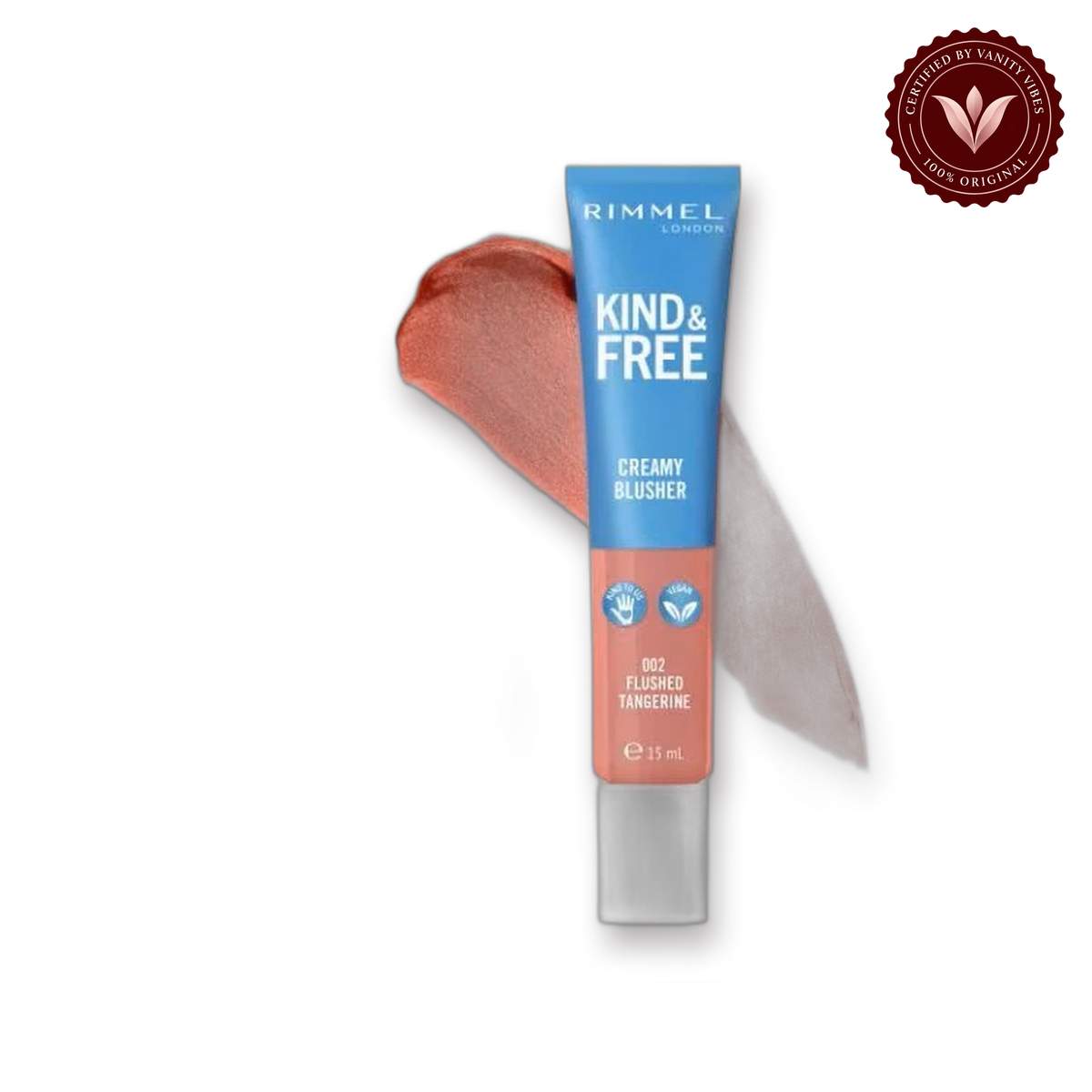 Rimmel London Kind & Free Creamy Blusher 002 Flushed Tangerine 15ml — product image 2