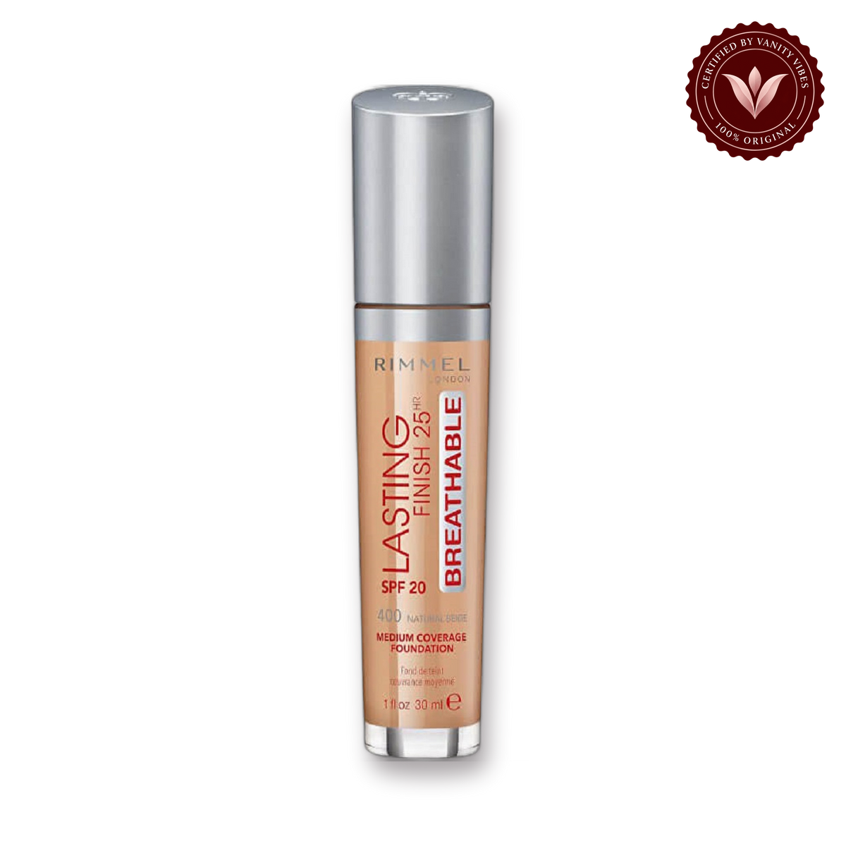 Rimmel London Lasting Finish Breathable Foundation, SPF 20, 101 Classic Ivory, 30ml — product image 2