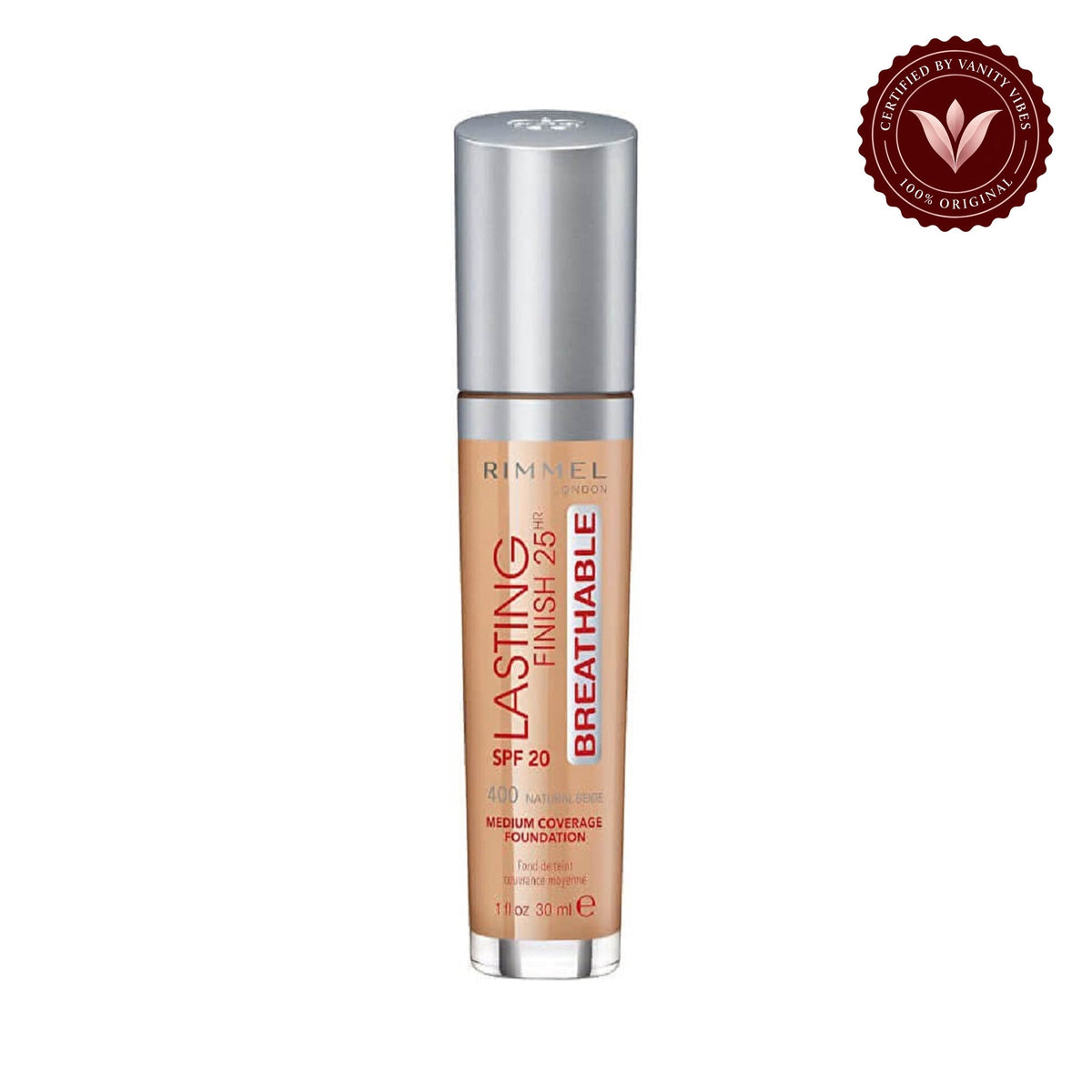 Rimmel London Lasting Finish Breathable Foundation, SPF 20, 101 Classic Ivory, 30ml — secondary product image