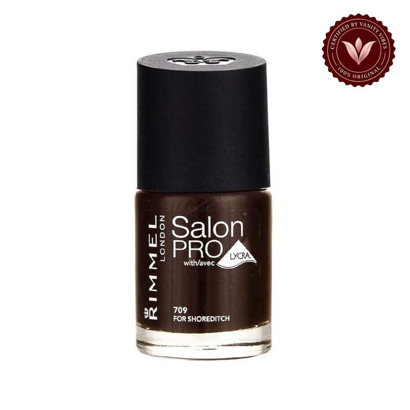 Rimmel Salon Pro Nail Polish 12ml-709 Shor portoch — centered front product image