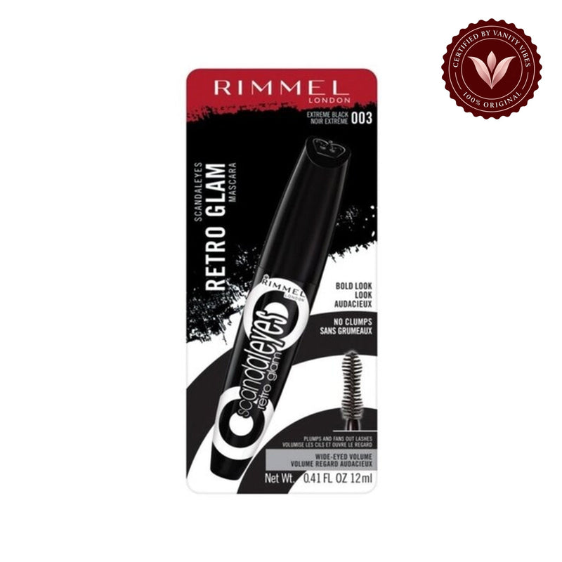 Rimmel Scandaleyes Retro Glam Mascara-001 Black — secondary product image