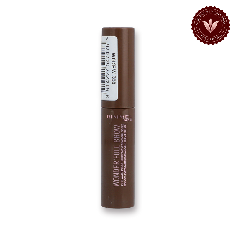 Rimmel Wonderfull Brow 24hr Brow Mascara-Shade-002-Medium — product image 1