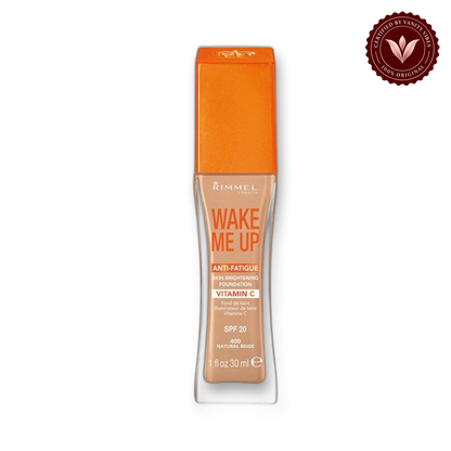Share: 0 Rimmel London Wake Me Up Foundation - 400 Natural Beige — product image 2