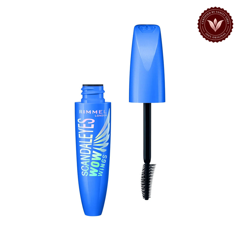 Rimmel London- Scandaleyes Wow Wings Mascara- Extreme Black product on white background