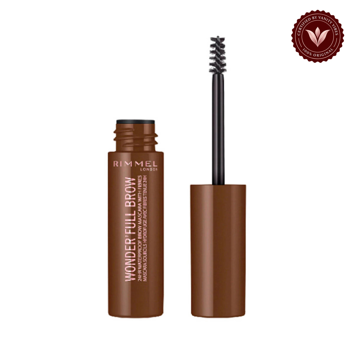 Rimmel Wonderfull Brow 24hr Brow Mascara-Shade-002-Medium product on white background
