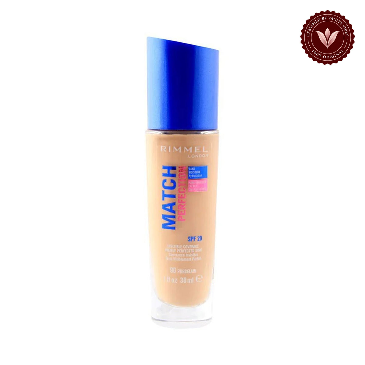 Rimmel Match Perfection Foundation 90 Porcelain product on white background
