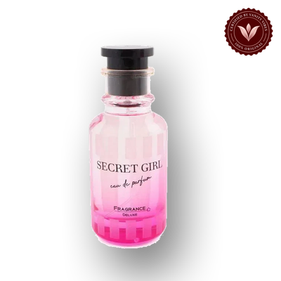 FRAGRANCE DELUXE SECRET GIRL EDP 100ML bottle-only product view | Vanity Vibes Pakistan