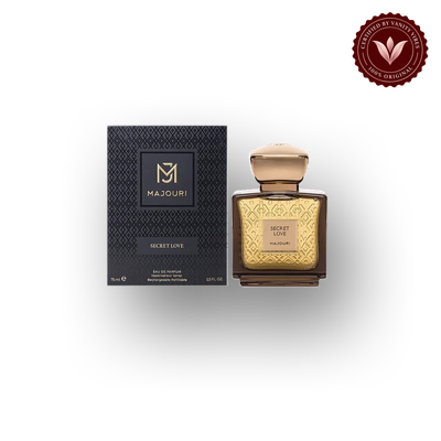 Secret Love by Majouri 75ml box and bottle | Vanity Vibes Pakistan