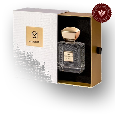 Silky Sandalwood by Majouri 75ml box and bottle | Vanity Vibes Pakistan