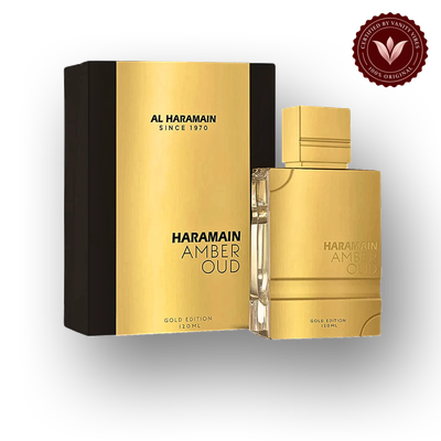Al Haramain Amber Oud Gold Edition 100ml box and bottle | Vanity Vibes Pakistan