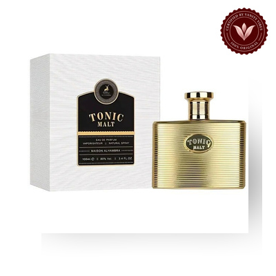 Maison Alhambra Tonic Malt EDP 100ml for Men | Pakistan box and bottle