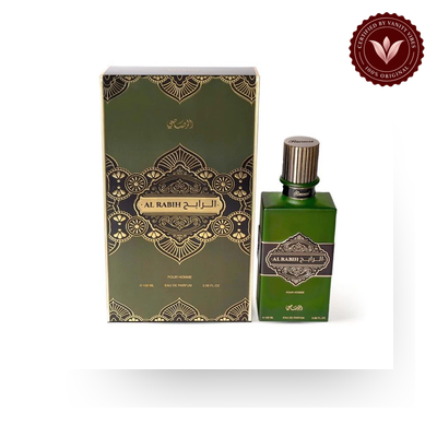 Rasasi Al Rabih Eau de Parfum 100ml box and bottle