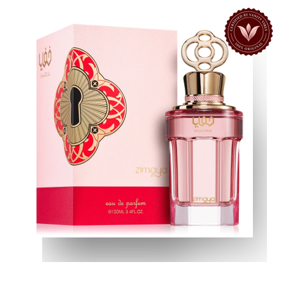 Zimaya Khafaya Pink Women's EDP 100ml box and bottle