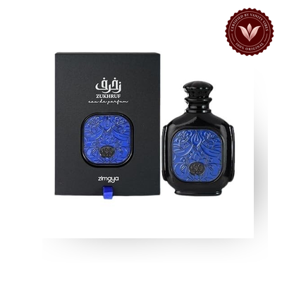 Zimaya Zukhruf Black Men's EDP 100ml box and bottle